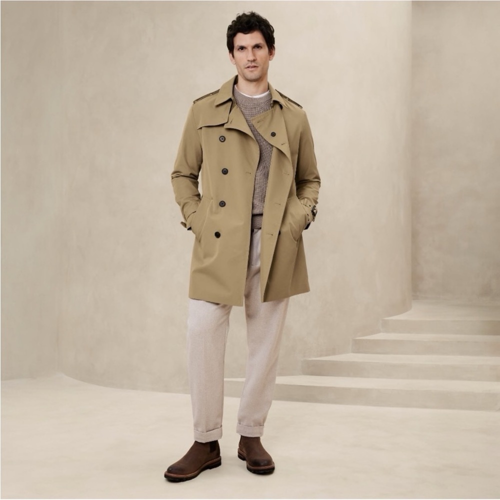 Banana Republic Trench Coat NWT XL British Tan